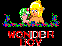 Super Wonder Boy (Japan) Title Screen